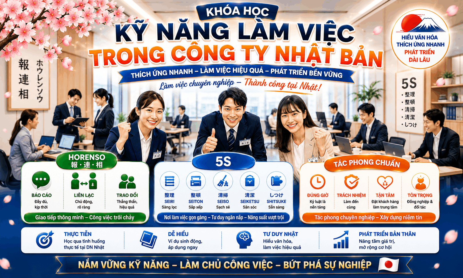Khóa học về Kỹ năng làm việc trong công ty Nhật Bản
