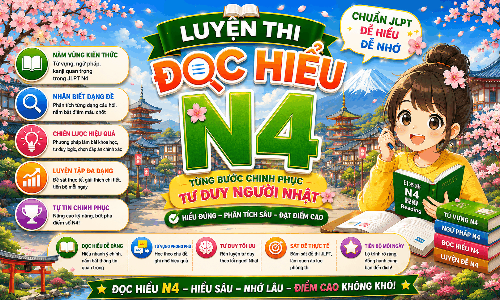 Luyện kỹ năng Đọc hiểu N4