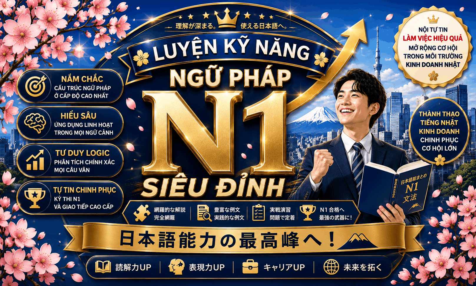Luyện kỹ năng Ngữ pháp N1