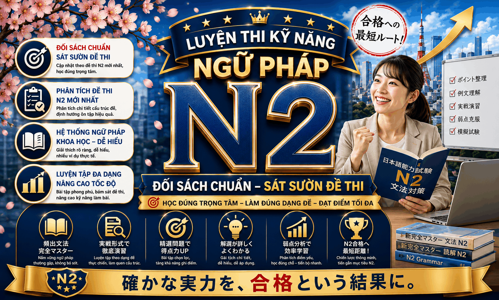 Luyện kỹ năng Ngữ pháp N2