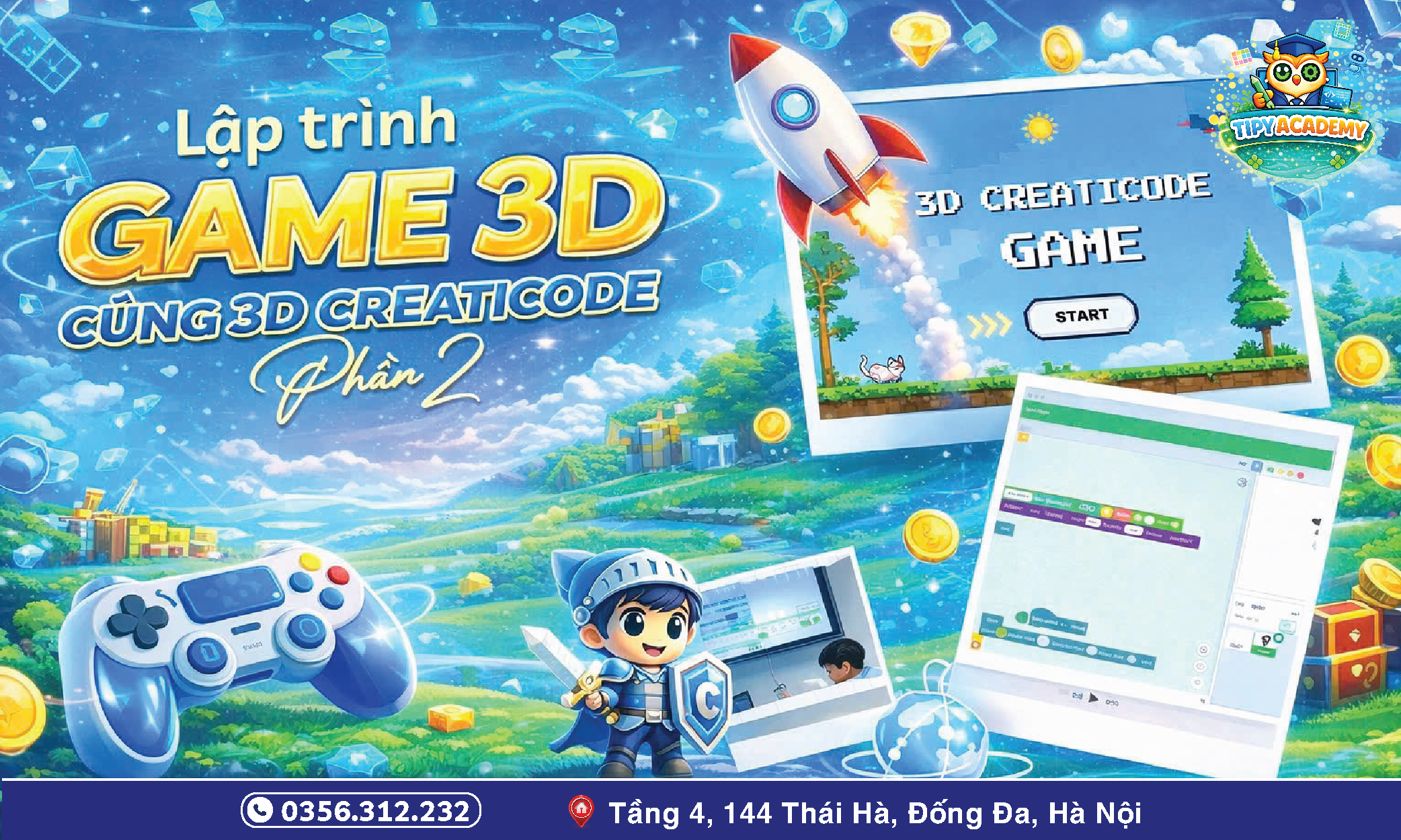 Lập trình game 3D cùng 3D Creaticode_Phần 2