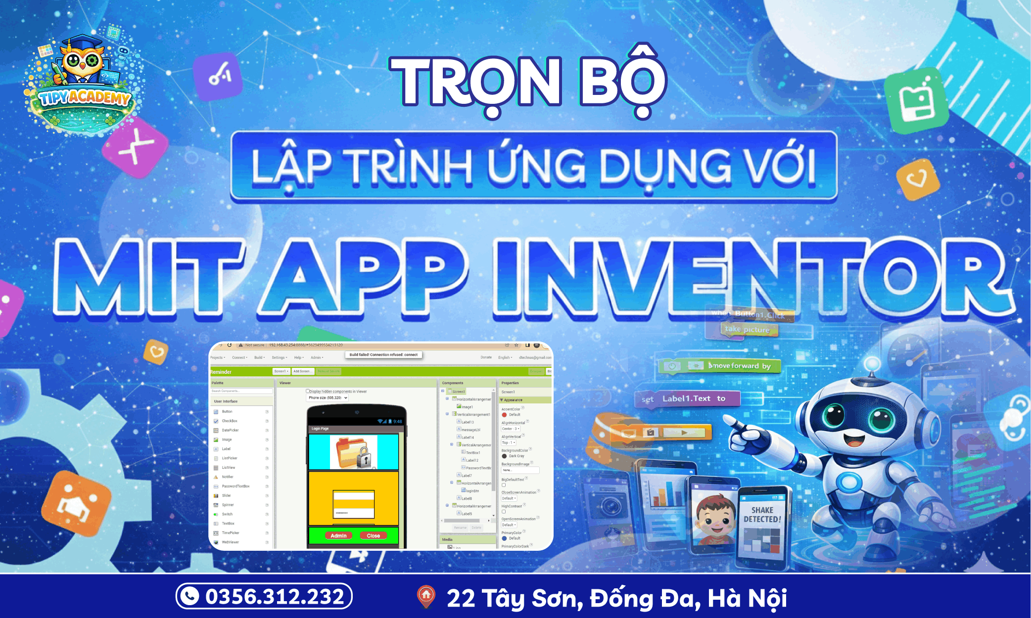 [TRỌN BỘ] Lập trình ứng dụng với MIT APP INVENTOR