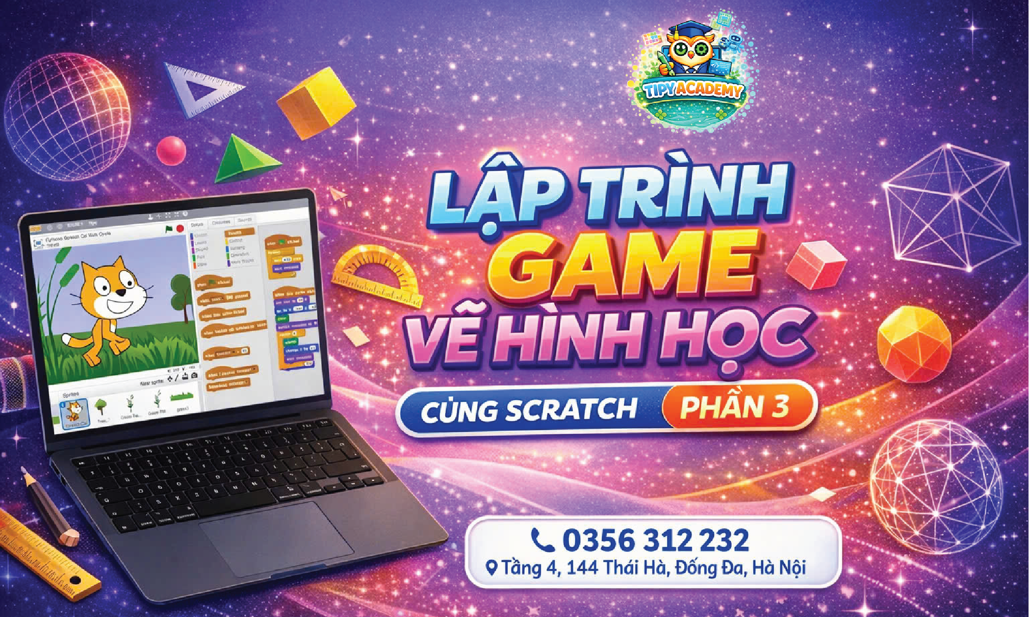 Lập trình Game - Vẽ hình học cùng Scratch_Phần 3