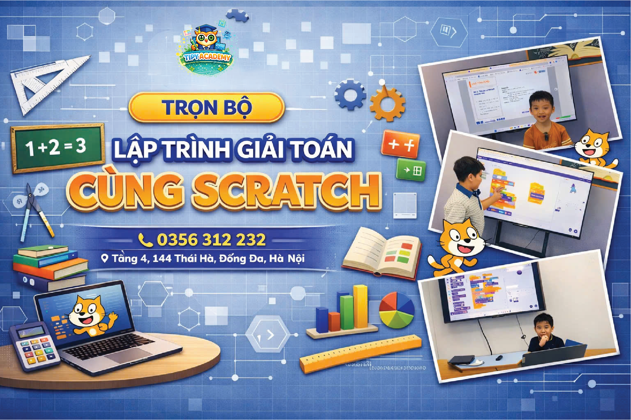[TRỌN BỘ] Lập trình giải Toán cùng Scratch