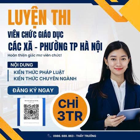 Khóa luyện thi VC GD Hà Nội
