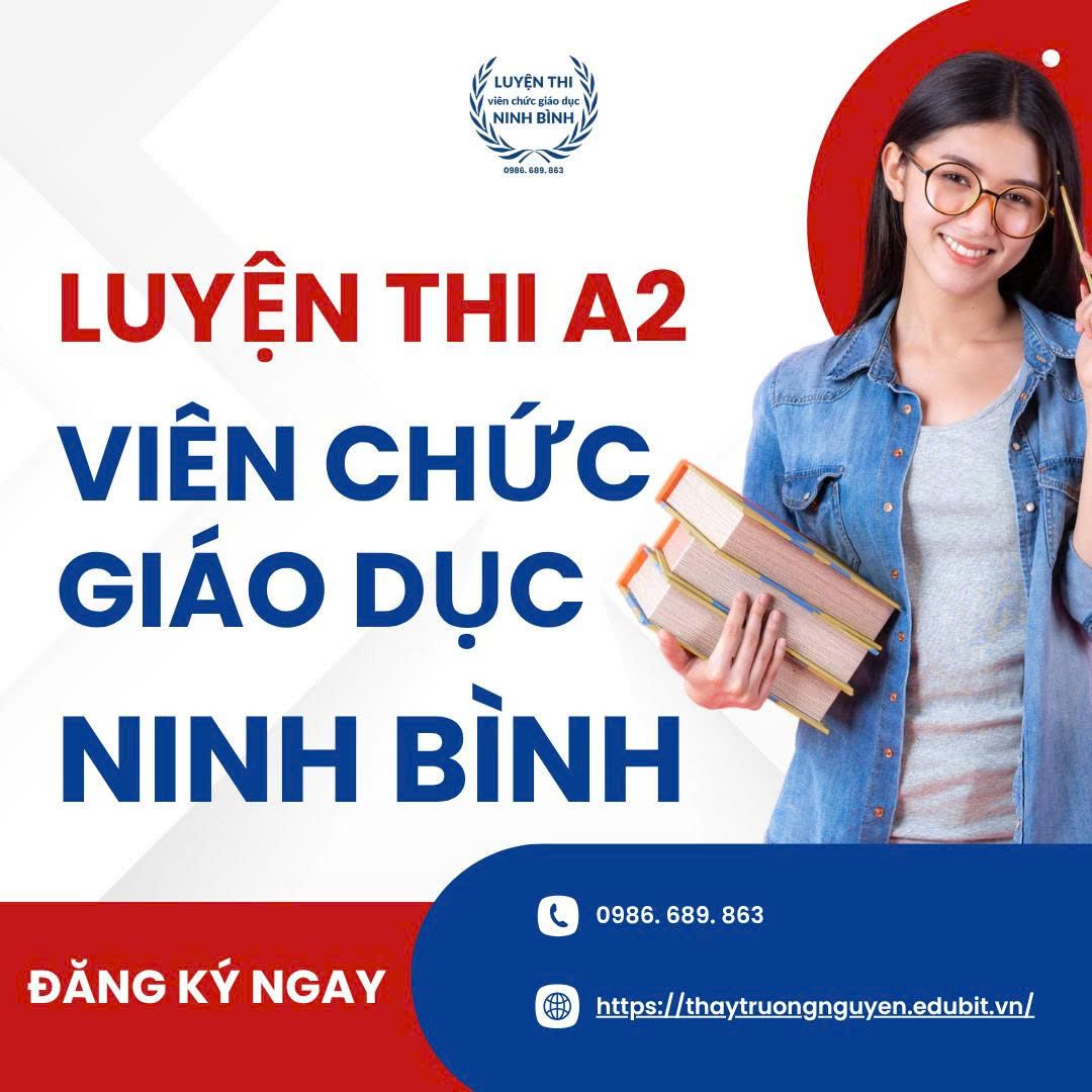 Khóa luyện thi VC GD Ninh Bình - phần tiếng anh A2