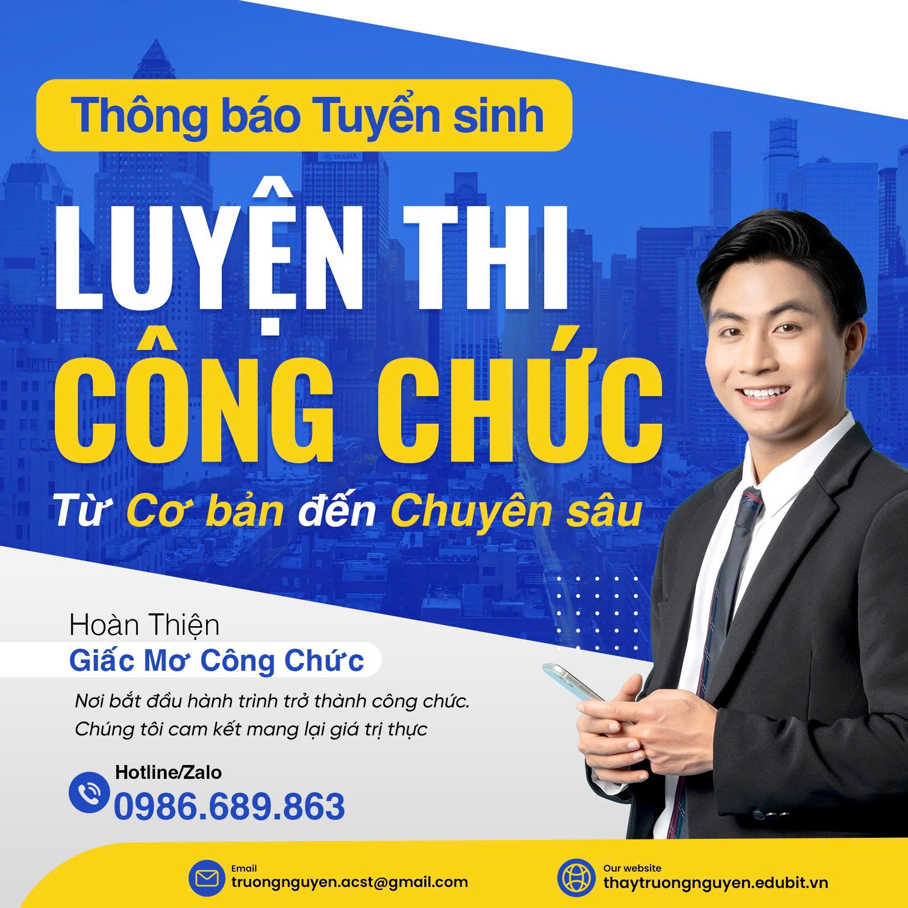 Khóa luyện thi công chức vòng 1