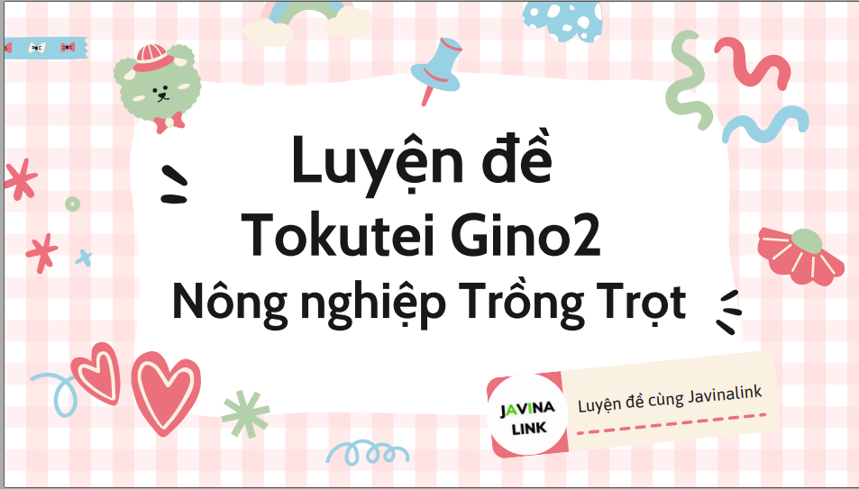 Đề thi thử NNTT gino 2