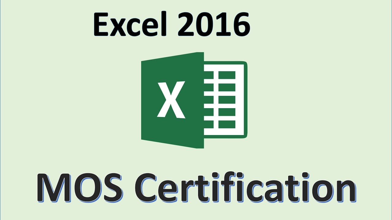 Mos Excel 2016 1000 điểm