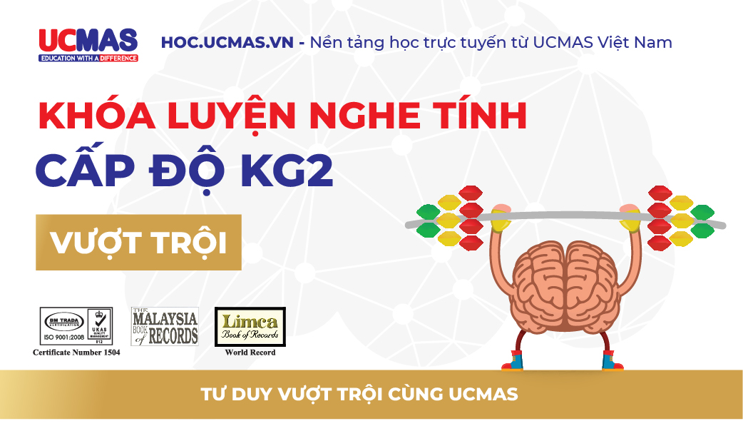 Khóa luyện nghe tính - Cấp độ KG2 Vượt Trội