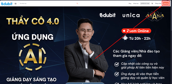 Nhấn nút Đăng ký