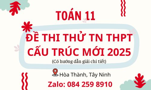 ĐỀ THI THỬ TN THPT CẤU TRÚC MỚI 2025 - TOÁN 11