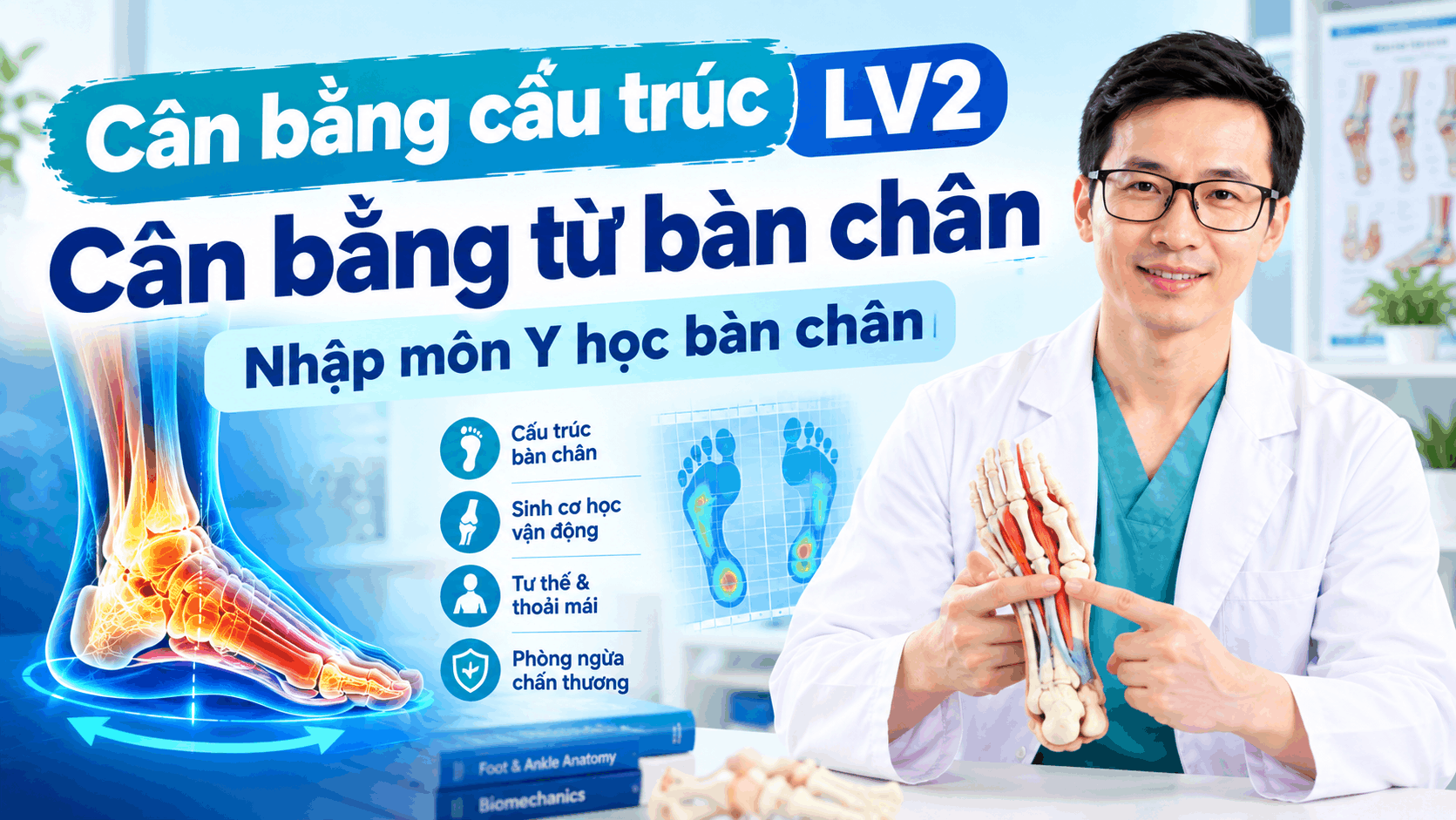 Cân bằng cấu trúc LV2: Cân bằng từ bàn chân - Nhập môn y học bàn chân
