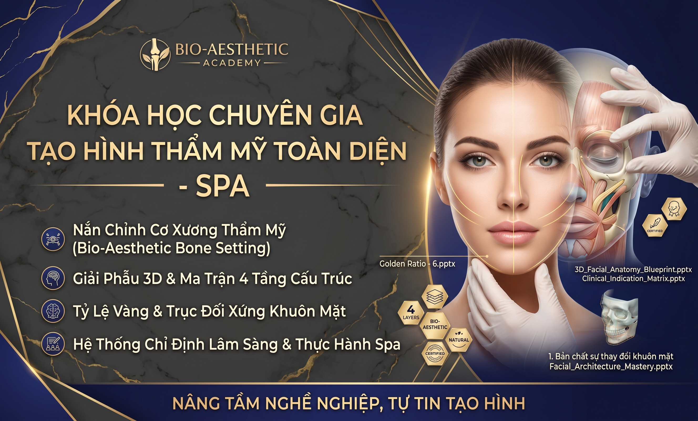KHÓA HỌC CHUYÊN GIA TẠO HÌNH THẨM MỸ TOÀN DIỆN - SPA