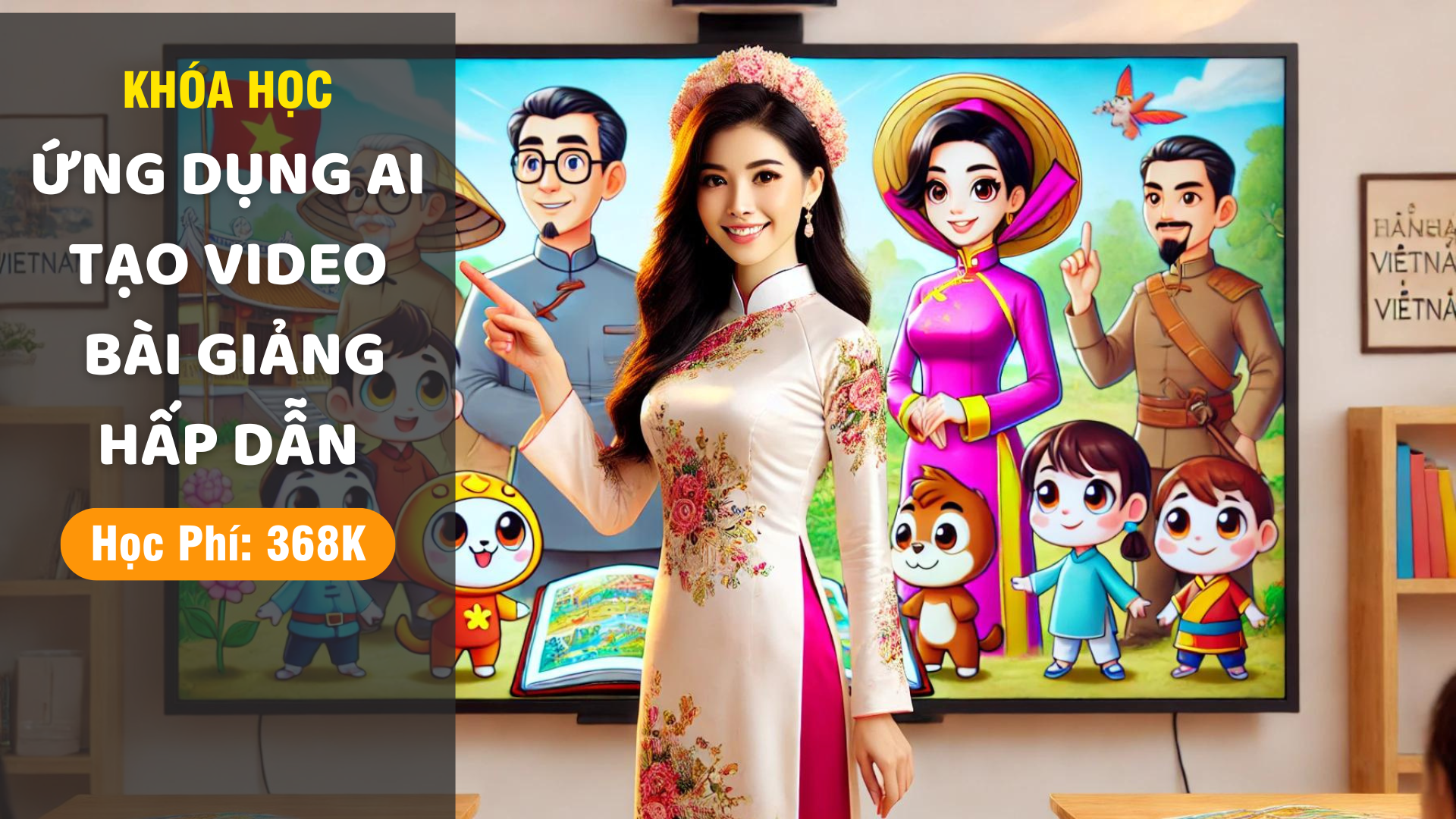 Ứng dụng AI tạo video bài giảng