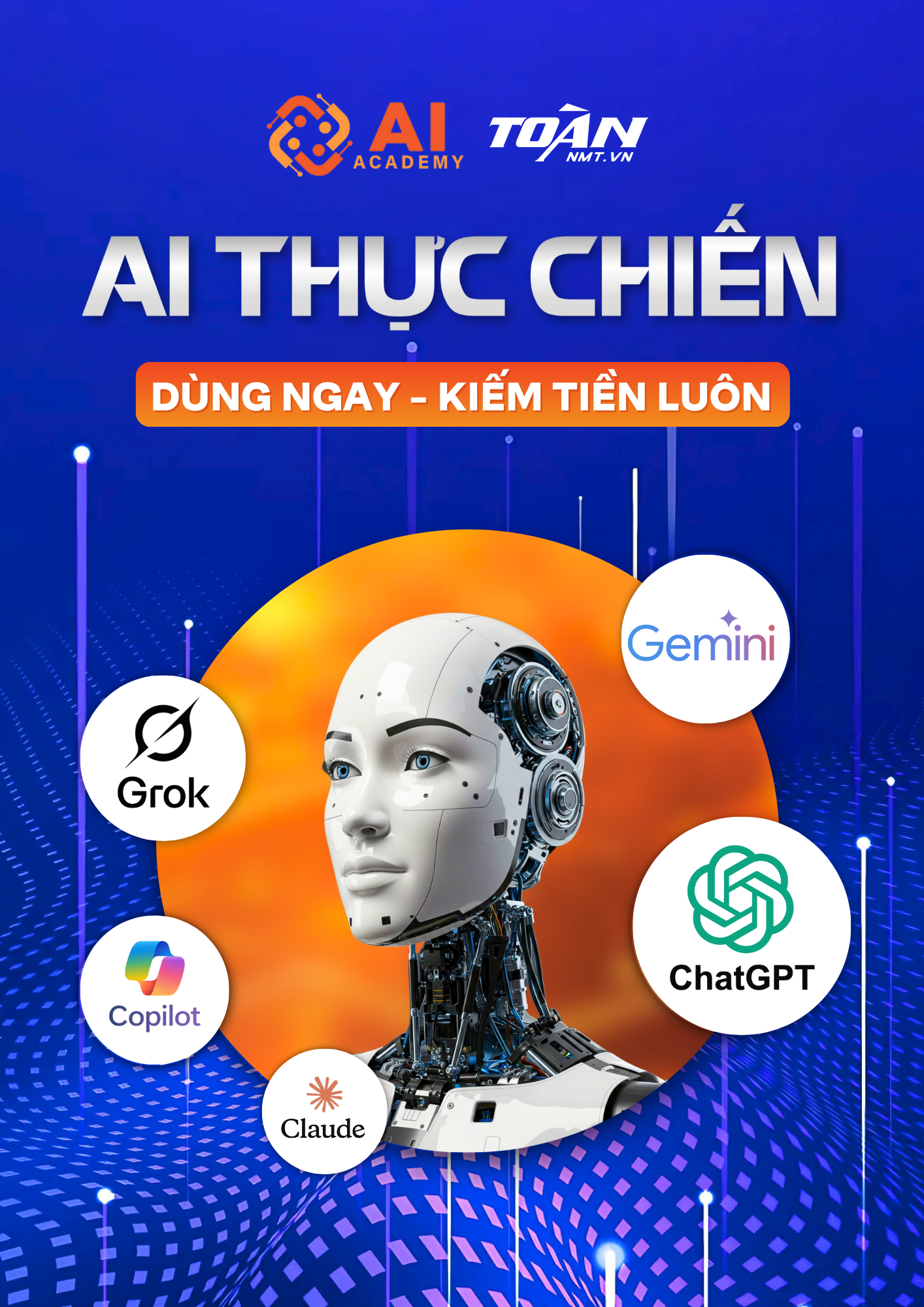 Tặng sách AI Thực Chiến – Tài liệu học AI thực tế, dùng ngay kiếm tiền luôn