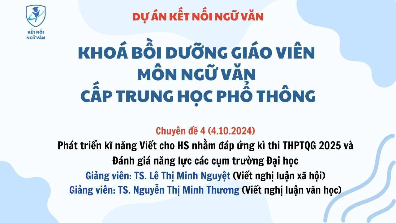 04-THPT - Phát triển kĩ năng Viết cho HS nhằm đáp ứng kì thi THPTQG 2025