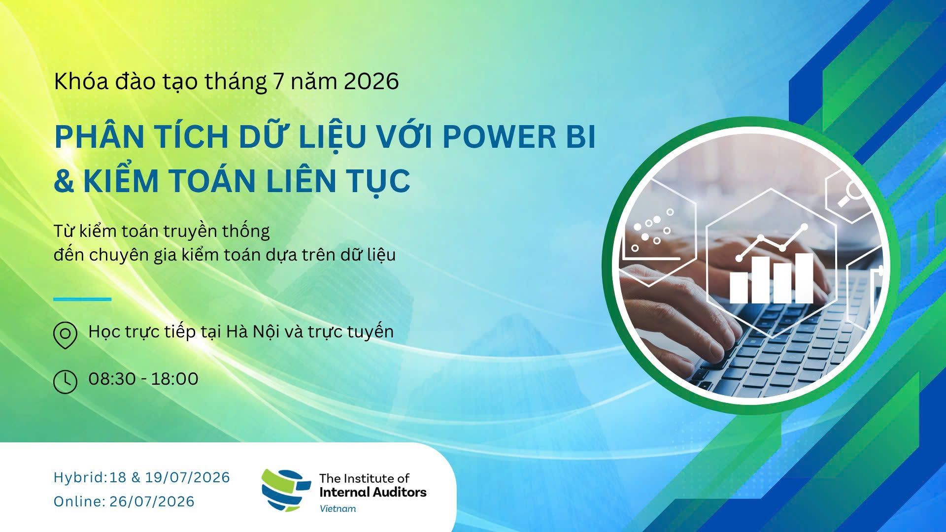 KHÓA HỌC “KIỂM TOÁN LIÊN TỤC VÀ PHÂN TÍCH DỮ LIỆU ỨNG DỤNG POWERBI”