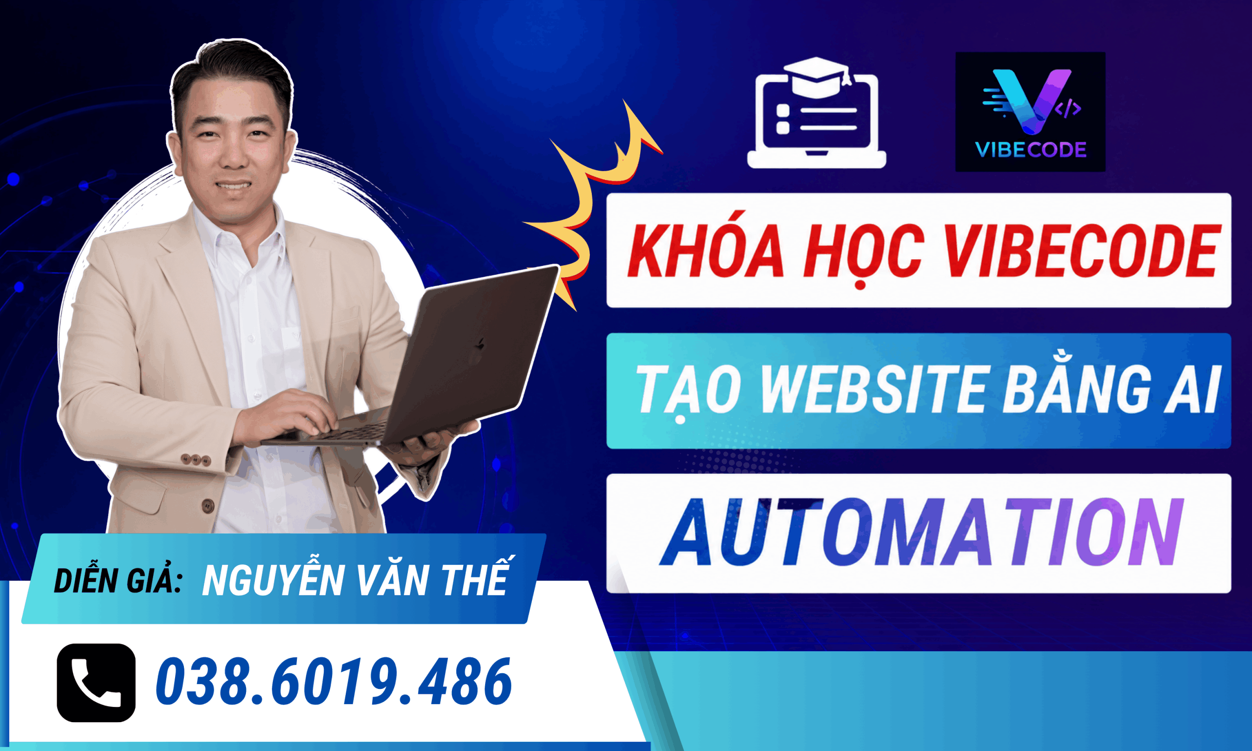 Khóa Học Vibecode - Lập Trình Mọi Ứng Dụng Với AI Không Cần Biết Code