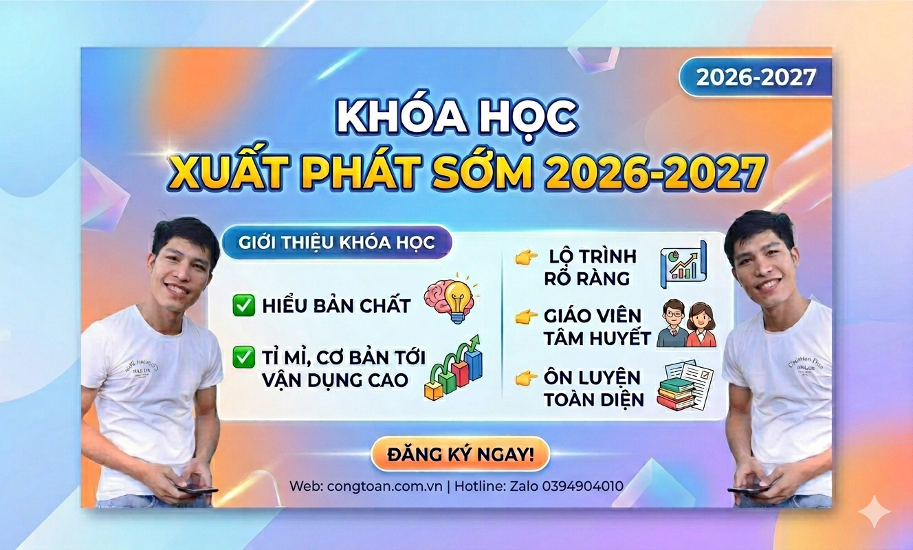 KHÓA XUẤT PHÁT SỚM 2K9
