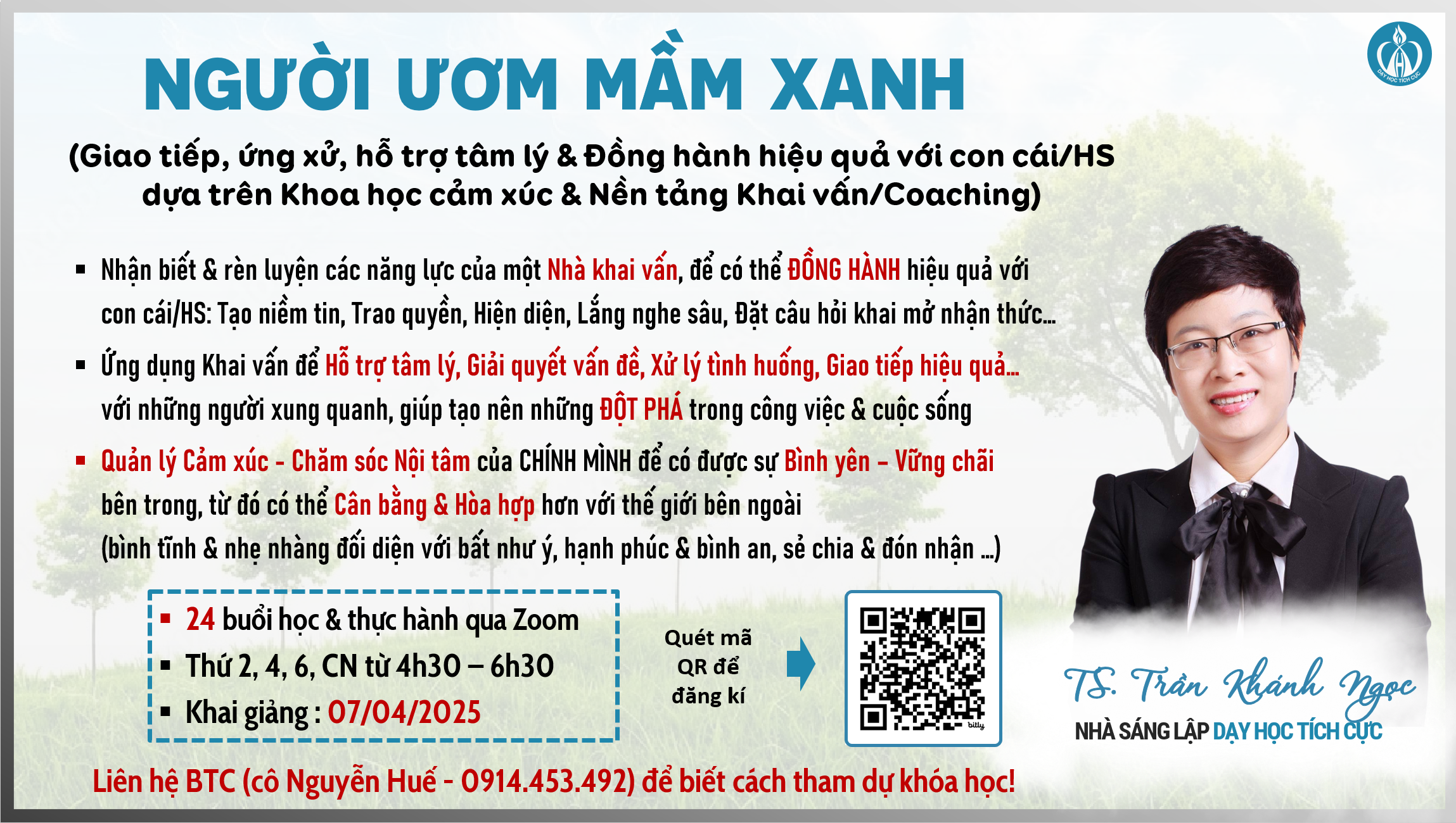 NGƯỜI ƯƠM MẦM XANH (COACHING K03)