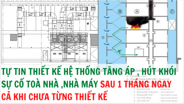 Khoá học Thiết kế hệ thống hút khói tăng áp sự cố