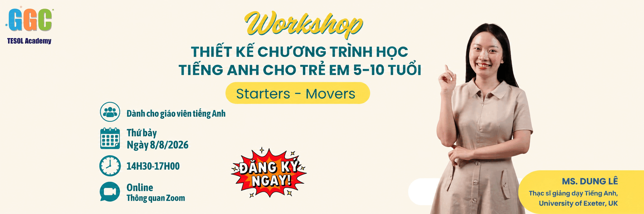 Thiết kế chương trình học Tiếng Anh cho trẻ em 5 - 10 tuổi