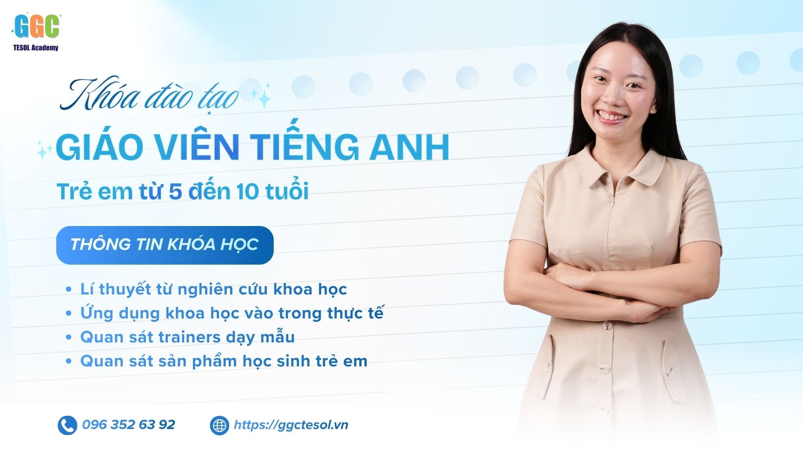 Thông tin khóa đào tạo giáo viên tiếng Anh trẻ em