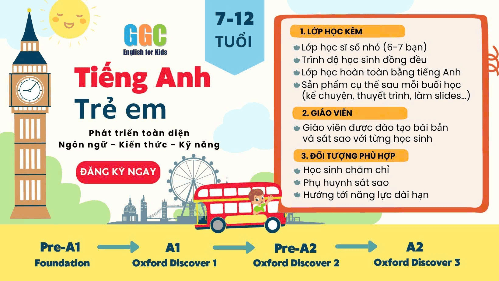 KHÓA TIẾNG ANH TRẺ EM