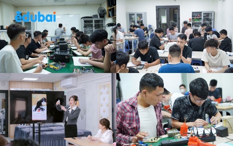 Lớp học thực hành nghề tại Trường Dạy Nghề Bách Khoa Hà Nội
