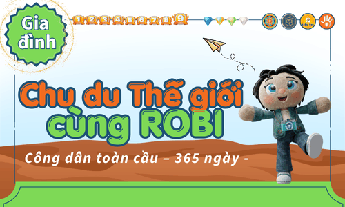 Game-học: Chu du thế giới — Sưu tầm nụ cười cùng Robi