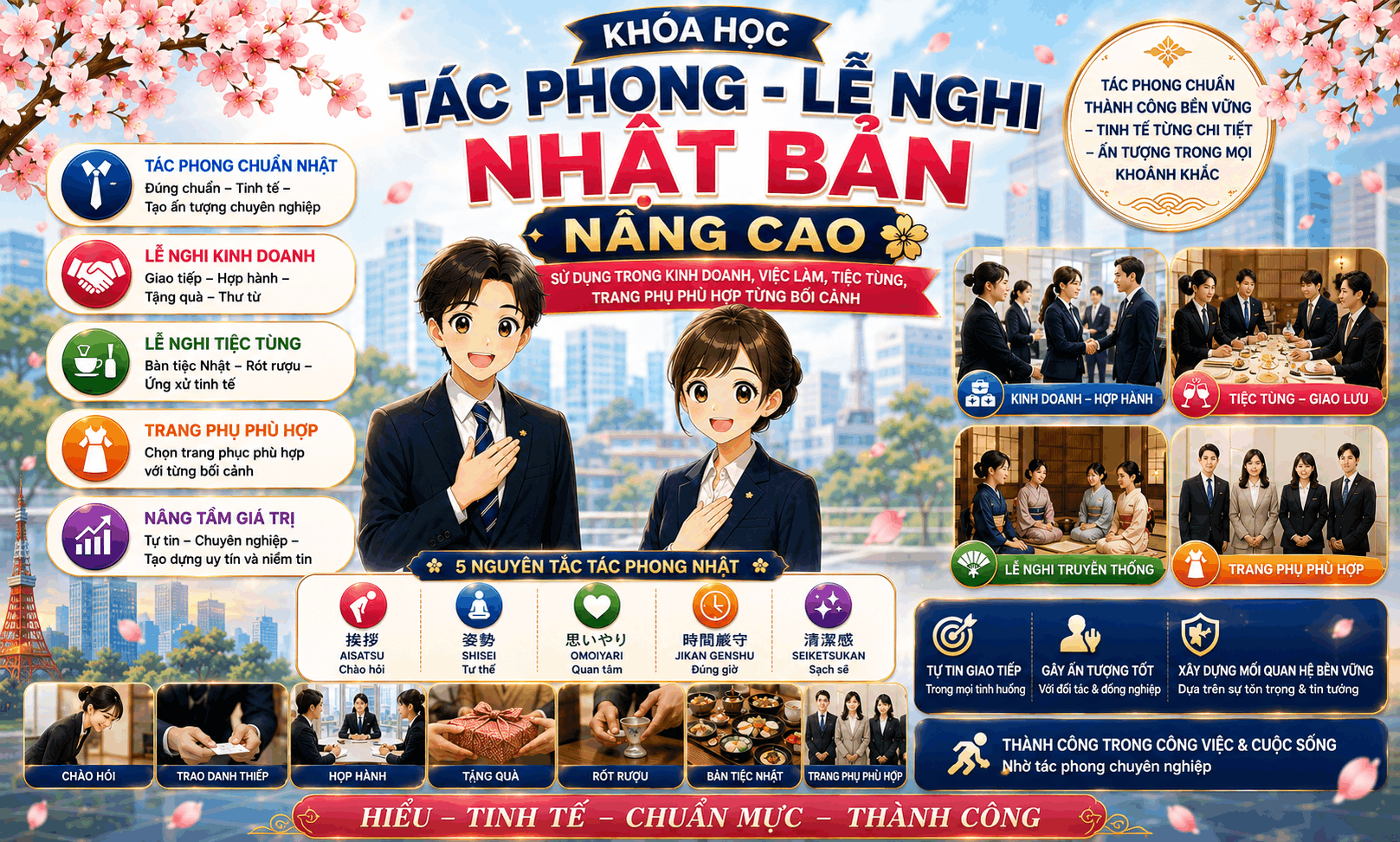 Khóa học Tác phong Lễ nghi Nhật Bản (Nâng cao)