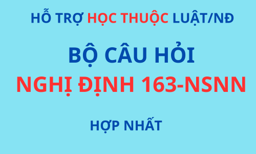 Học Thuộc Luật Nghị định 163-NSNN