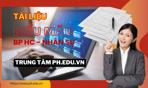 TÀI LIỆU BIỂU MẪU - HÀNH CHÍNH NHÂN SỰ