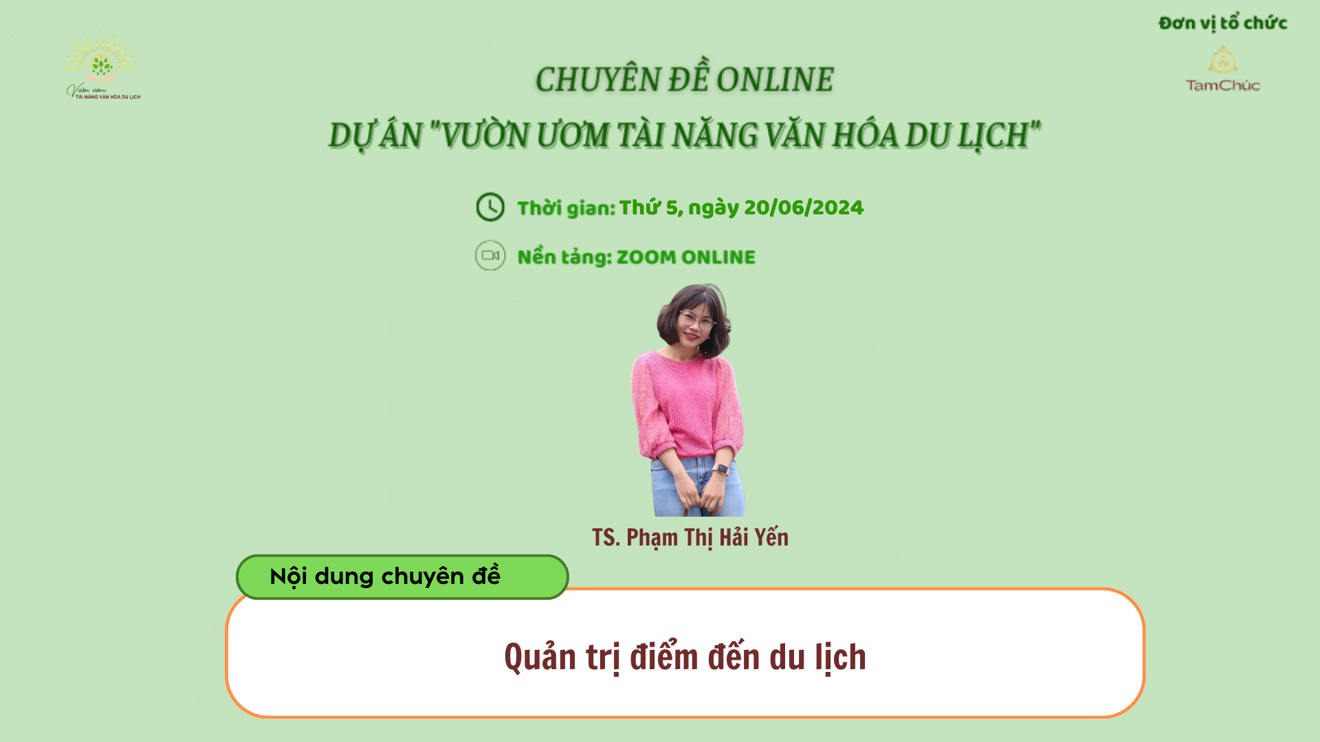 Quản trị điểm đến du lịch