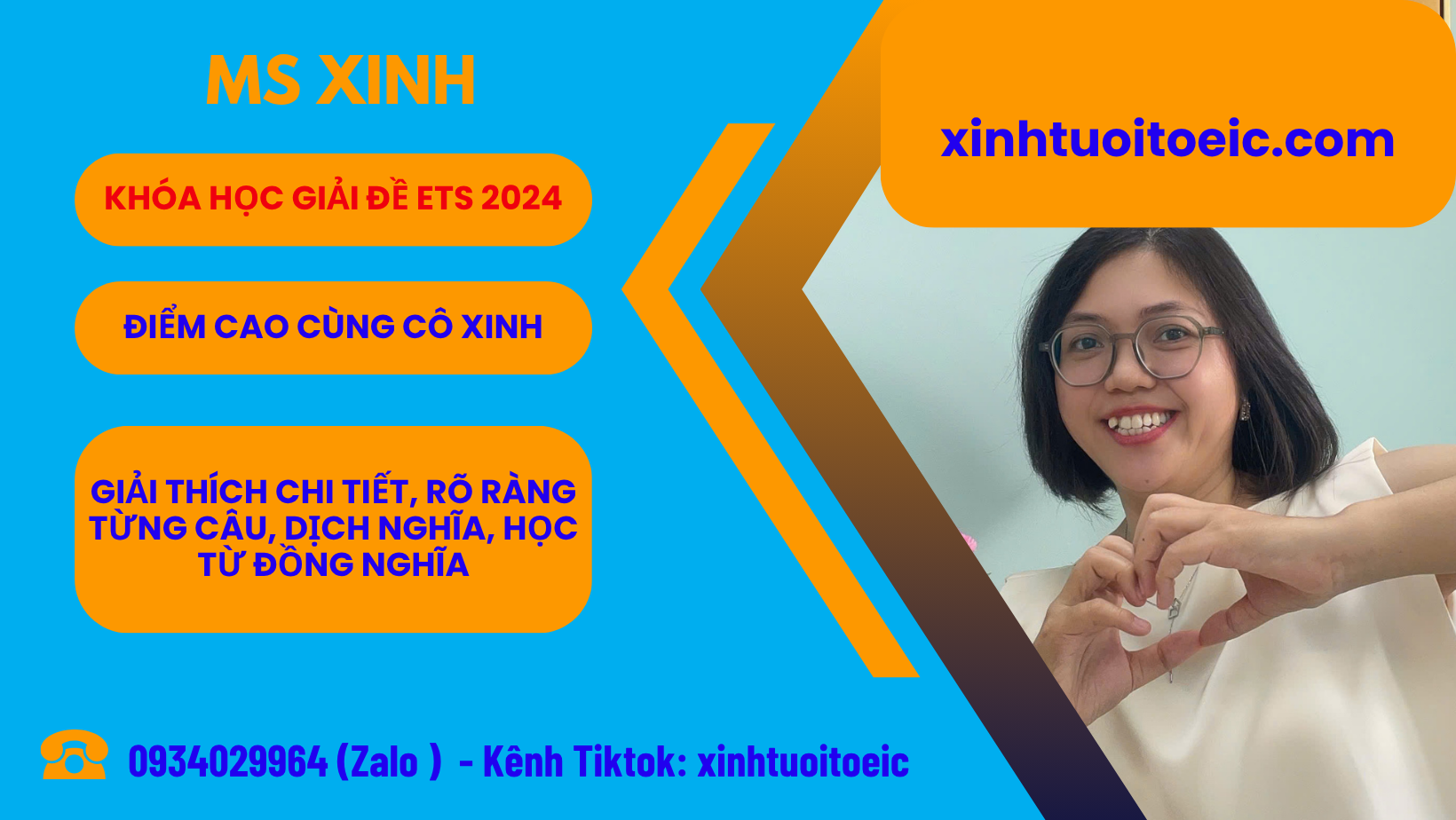 KHÓA HỌC GIẢI ĐỀ ETS 2024 ĐIỂM CAO CÙNG CÔ XINH