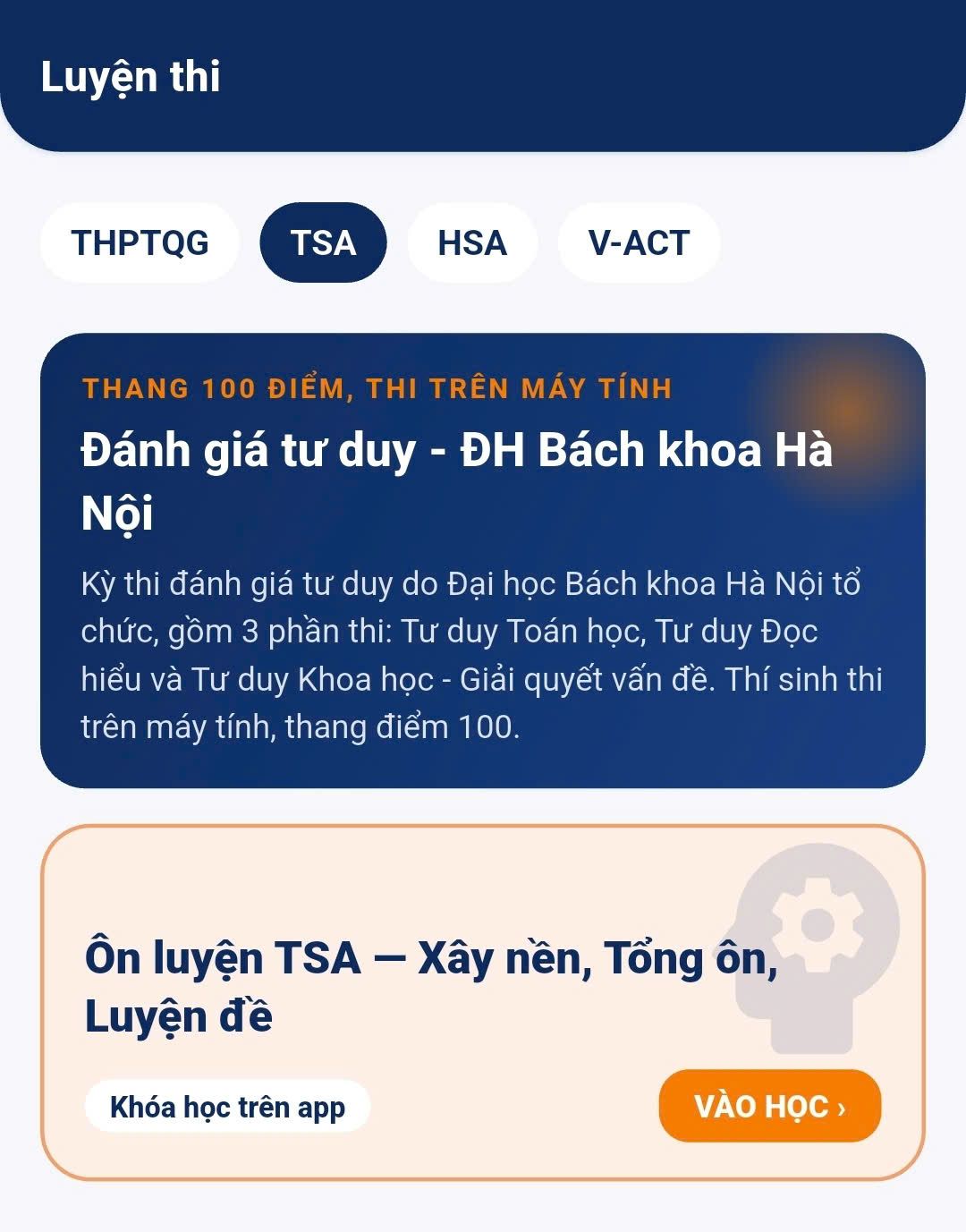 Một bài học trong khóa