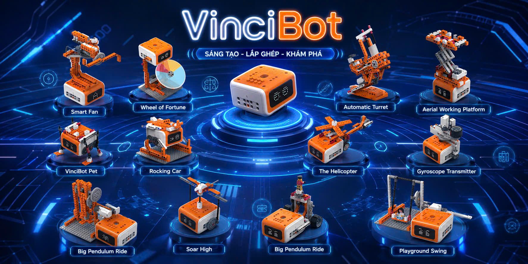 Creator Kit VinciBot - Bộ Lắp Ráp Cơ Khí Khơi Nguồn Đam Mê Cho Kỹ Sư Nhí