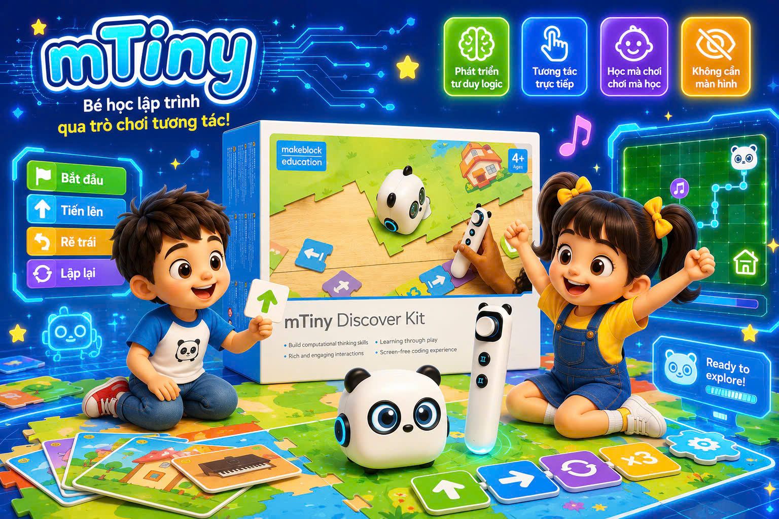 Lập Trình mTiny Coding Kit: Đánh Thức Tư Duy Mầm Non