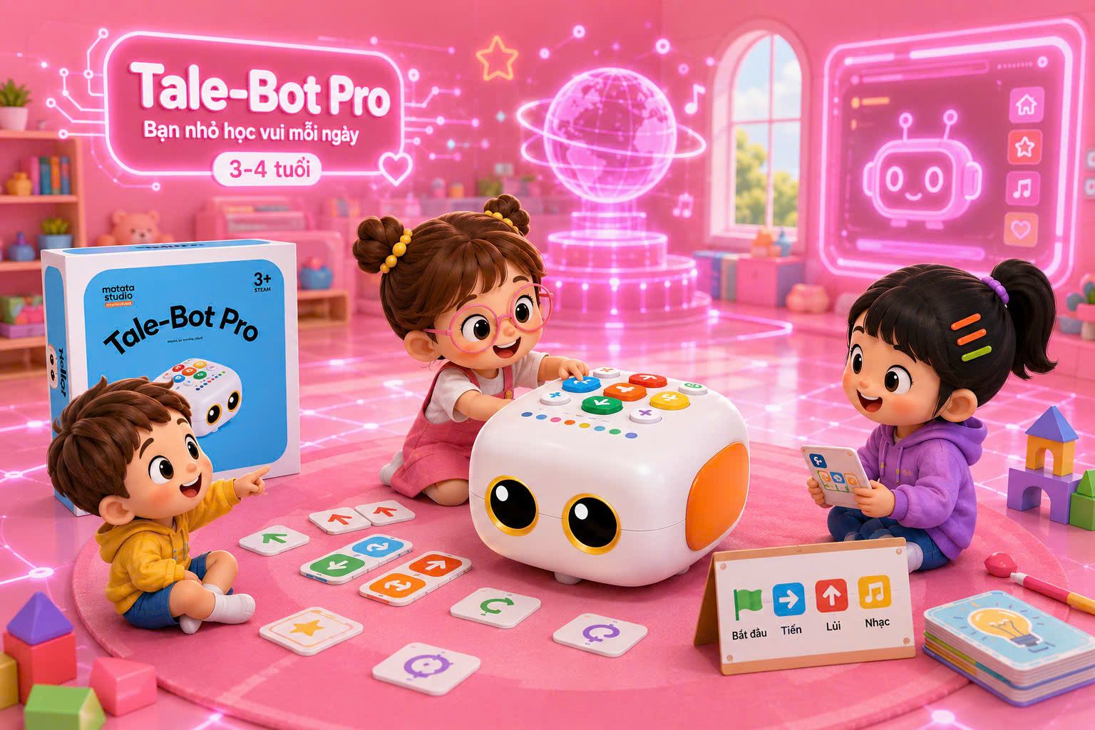 Robot Tale-Bot: Làm quen với Robot và khám phá thế giới thông qua hoạt động trải nghiệm (3–4 tuổi)