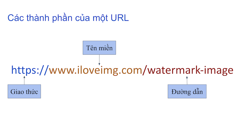 Các thành phần của một URL