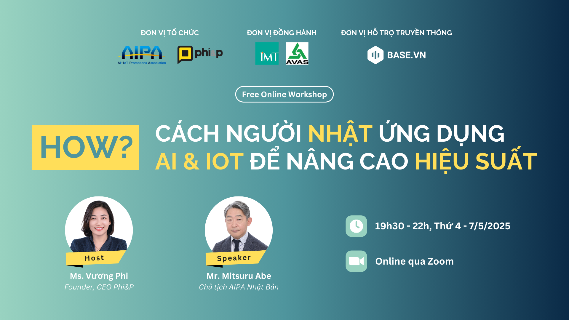 Webinar: Cách người Nhật ứng dụng AI & IoT để nâng cao hiệu suất