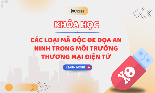 Khóa học: Các loại mã độc đe doạ an ninh trong môi trường thương mại điện tử