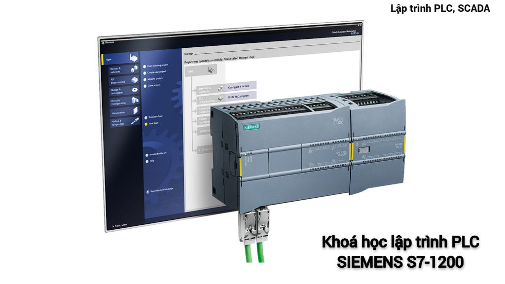 Khoá học lập trình từ cơ bản đến nâng cao với PLC Siemens s7-1200