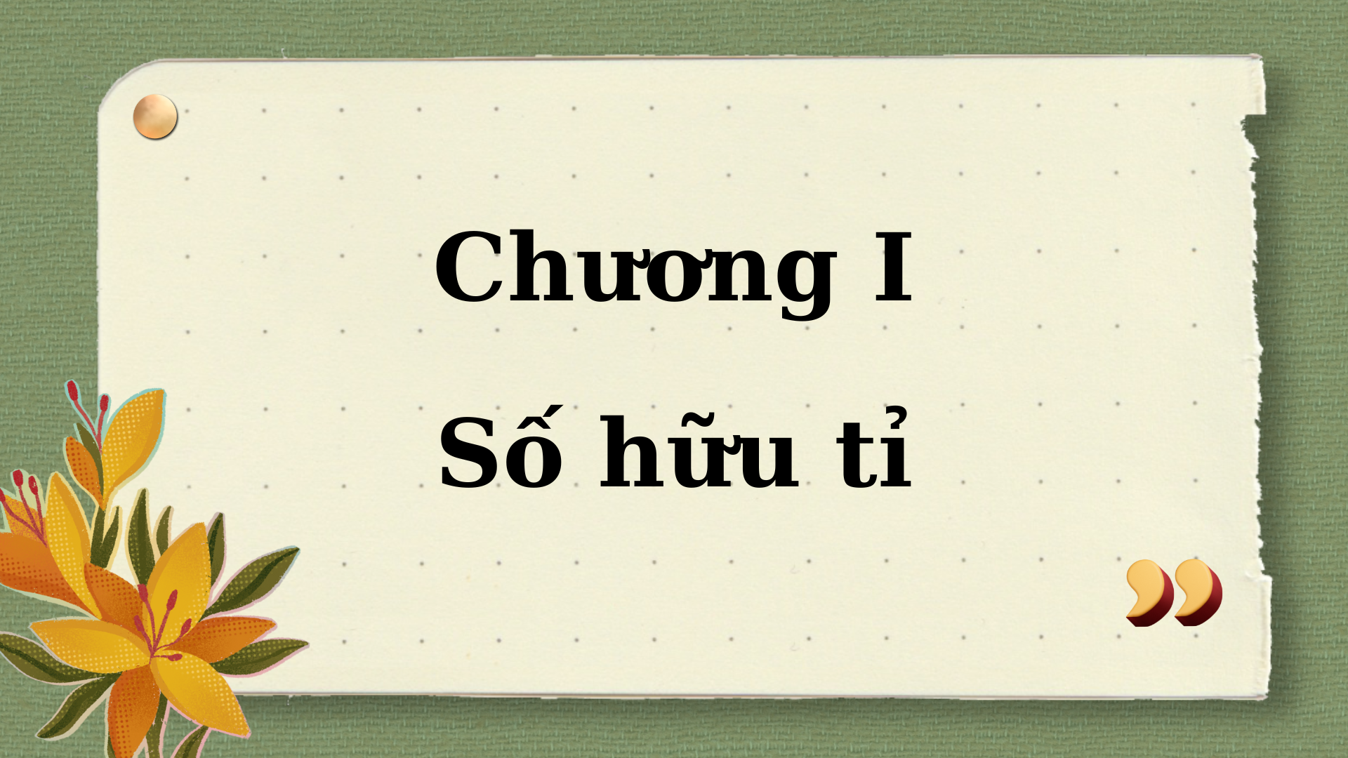 Chương I. Số hữu tỉ (Toán 7 Cánh diều)