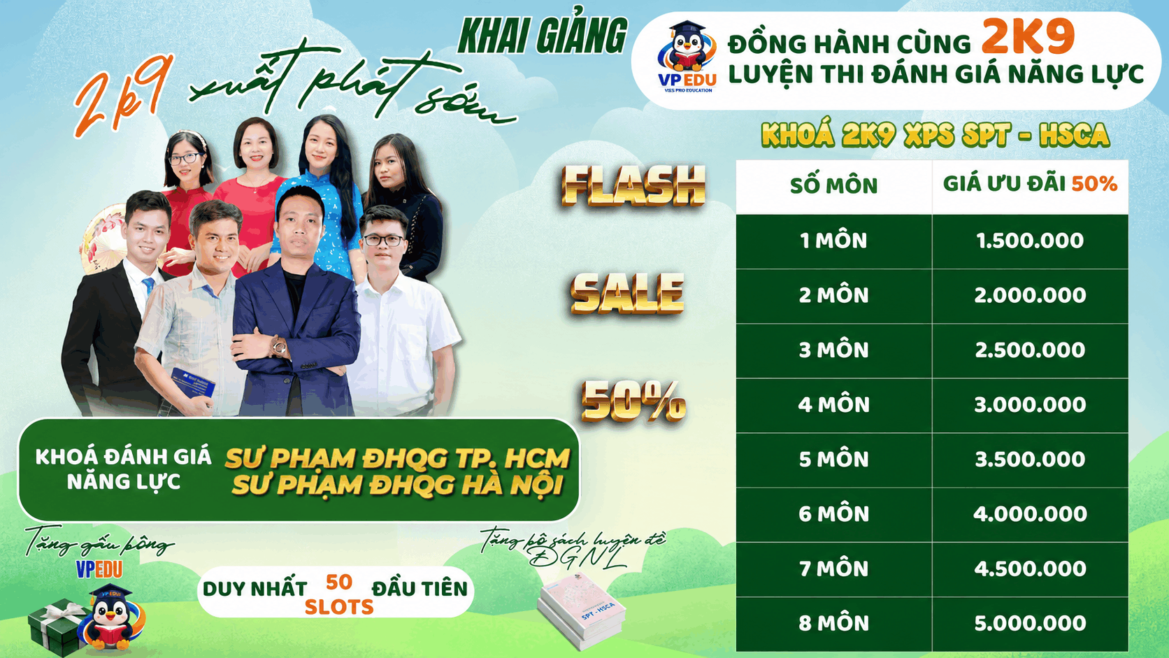 2k9 lớp ĐGNL SPT/HSCA VPEDU 01 (Lịch sử)