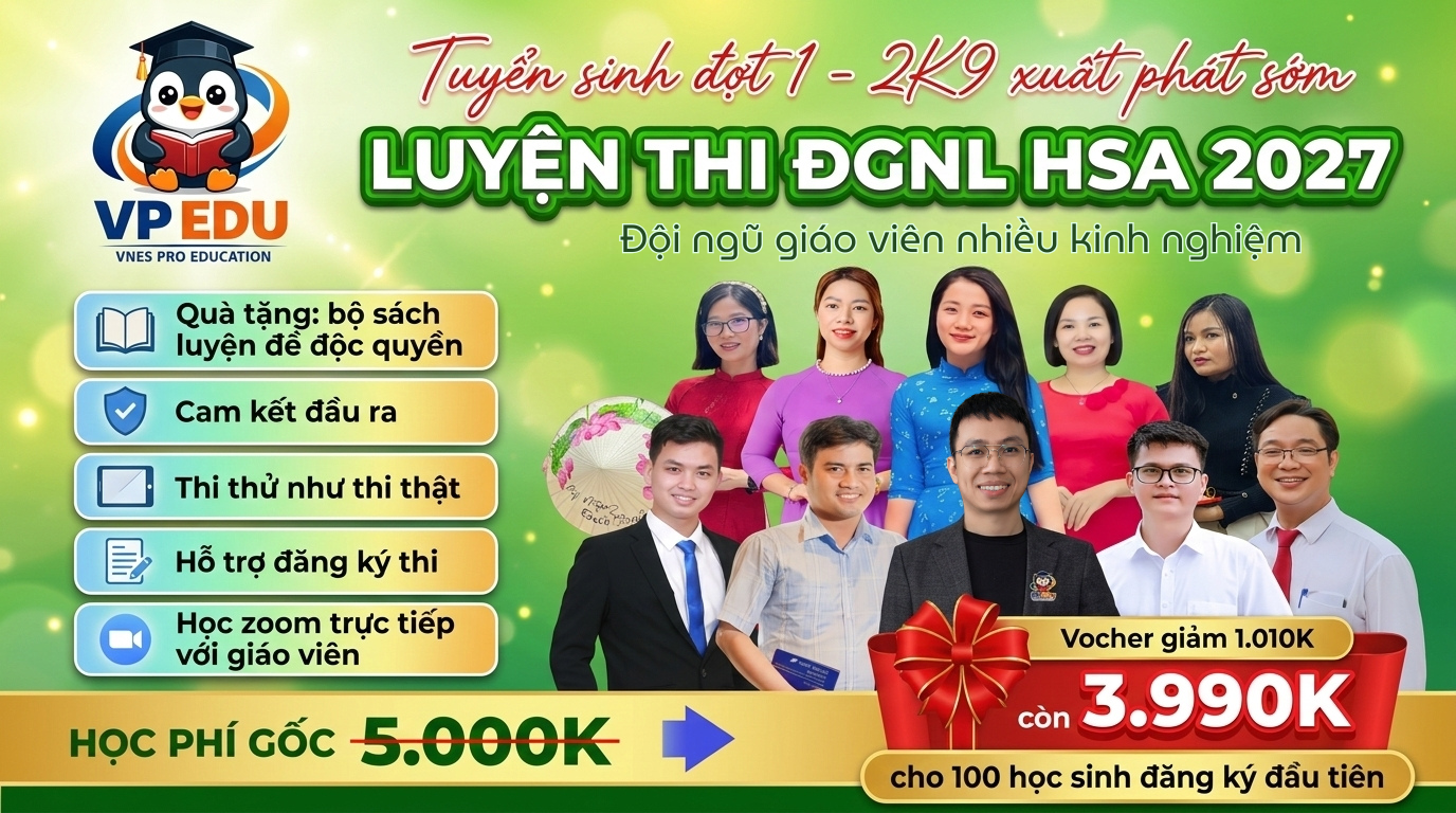 2k9 Lớp ĐGNL XPS HSA/QDA VPEDU 01