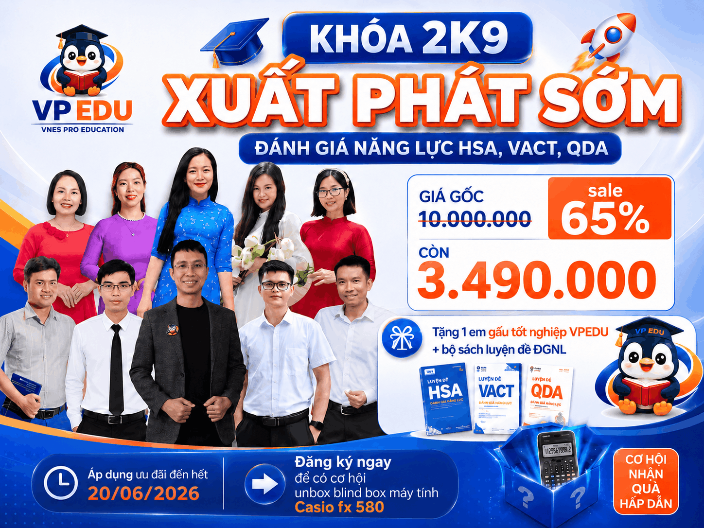 Khóa học luyện thi ĐGNL VPEDU