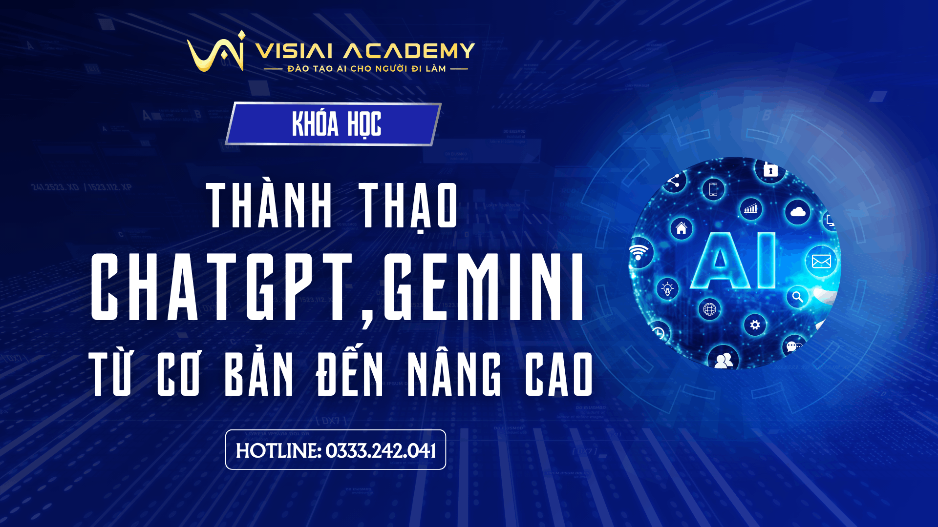 THÀNH THẠO KỸ NĂNG SỬ DỤNG CHATGPT, GEMINI TỪ CƠ BẢN ĐẾN NÂNG CAO