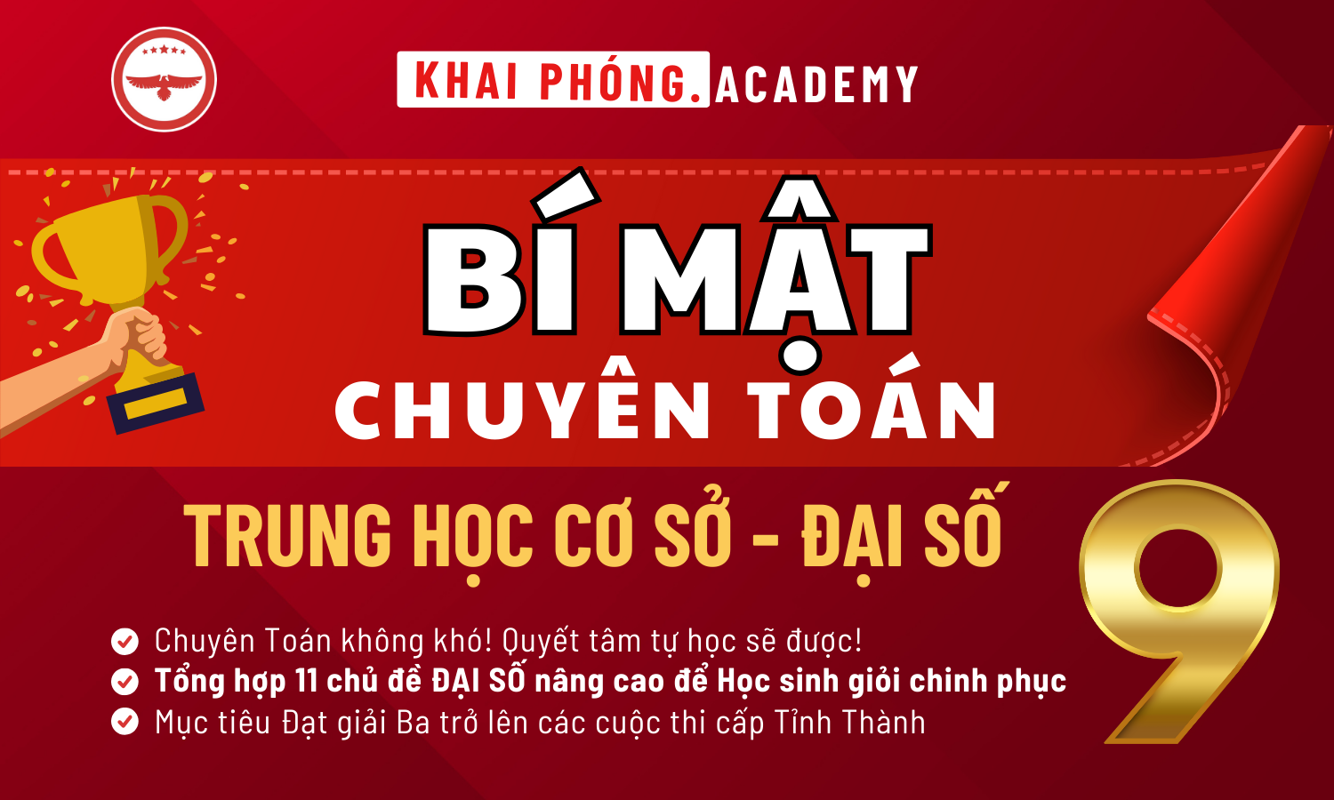 BÍ MẬT CHUYÊN TOÁN THCS - LỚP 9 - MASTER ĐẠI SỐ